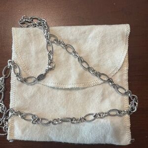 James Avery oval  twisted wire necklace